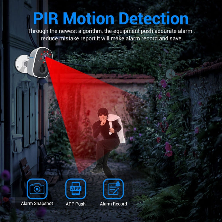 ESCAM G14 Rechargeable 1080P Full HD AI Recognition Infrared Night Vision WiFi Camera, G14 ESCAM G14 Rechargeable 1080P Full HD AI Recognition Infrared Night Vision WiFi Camera, G14